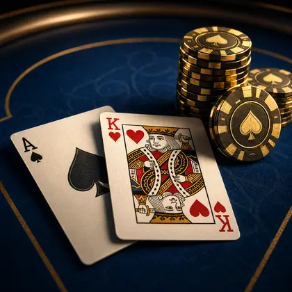 Cover permainan Blackjack Live di Megawin188